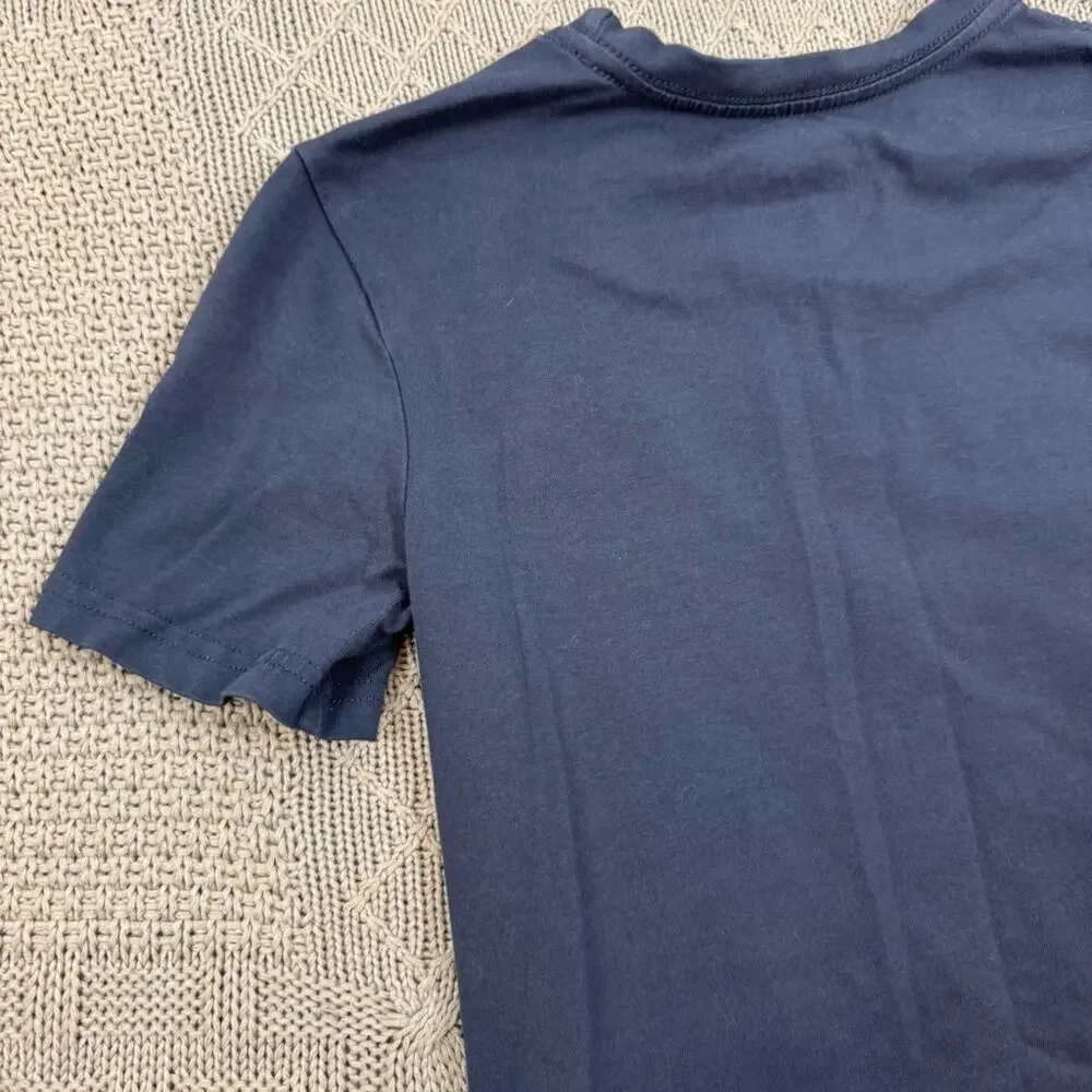 C & C California Kids Collection Blue Short Sleeve Tee with Dinosaur Graphic 7/8